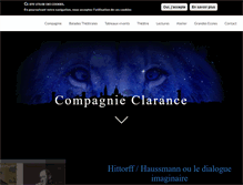 Tablet Screenshot of compagnie-clarance.fr